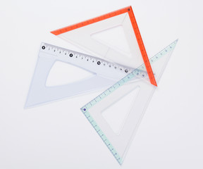 ruler metric at white background