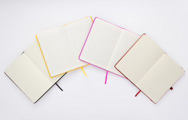 paper notebook at white background