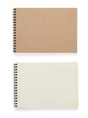 Fototapeta premium paper notebook or note pad isolated at white
