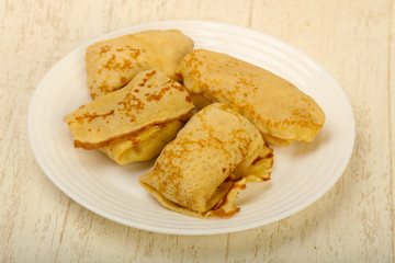 Pancakes with meat