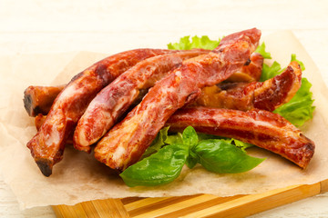 Smoked pork ribs