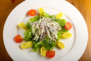 Tongue salad