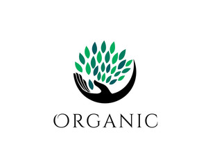 Organic health care logo design inspiration