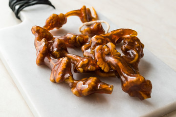 Turkish Cevizli Sucuk Churchkhela / Walnut Fruit Pulp or Pestil.