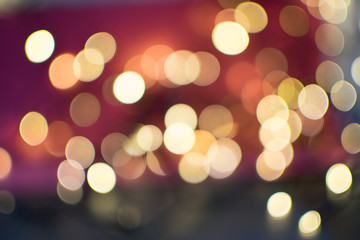 Obraz premium Abstract Yellow Bokeh Circles on Blurred Background
