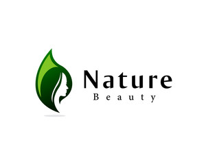 Women beauty nature leaf logo design inspiration