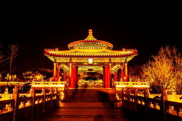 Fototapeta na wymiar Chinese traditional buildings