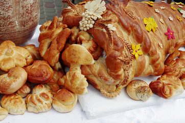Sweet pastries. Close-up