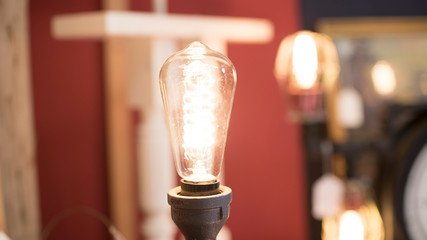 Old Light Bulb Washed Out Brightness