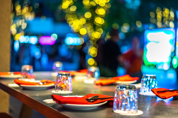 table in restaurant