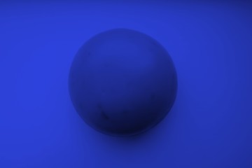 blue ball on blue background