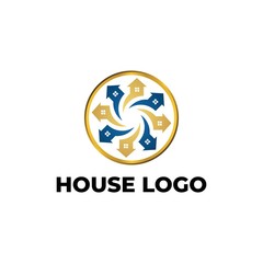 House Logo Vector, Illustration.