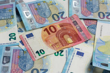 Fototapeta na wymiar Banknotes on a white background