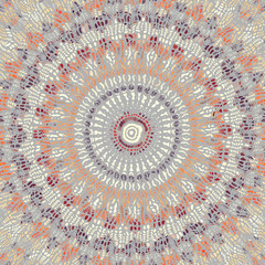 Vector mosaic art pattern. Curved mosaic image