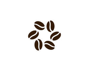 vector coffee beans template vector icon illustration design 