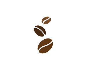 vector coffee beans template vector icon illustration design 