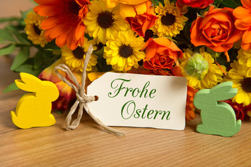 Osterkarte-Frohe Ostern