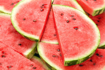 slices of watermelon as textured background