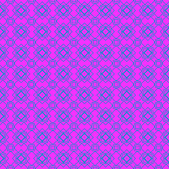 Vector Illustration. Pattern With Geometric Ornament, Decorative Border. Design For Print Fabric. Purple blue color