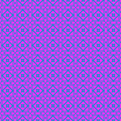Vector Illustration. Pattern With Geometric Ornament, Decorative Border. Design For Print Fabric. Purple blue color