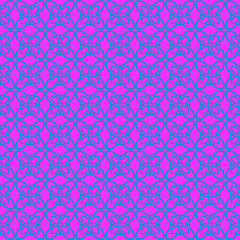Unique, Abstract Geometric Pattern. Seamless Vector Illustration. For Fantastic Design, Wallpaper, Background, Fantastic Print. Purple blue color