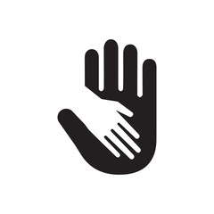 Obraz premium Holding hand icon