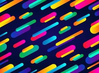 Dynamic abstract background with colorful shapes. Use for covers, placards, banners, posters, flyers. Vector illustration.