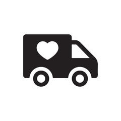 Charity transport services icon