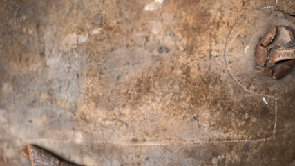 Old Iron Worn Out With Scrapes and Dings Texture