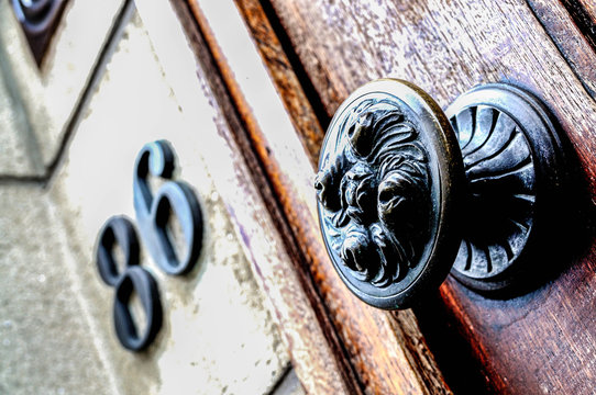 Door knobs and knockers in Ghent, Belgium