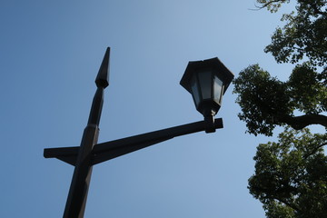 Old street light of the city
