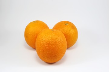 oranges isolated on white background