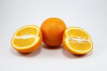 oranges isolated on white background