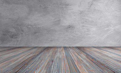 empty room interior old boards vintage