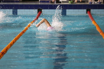 School swimming competition for school students