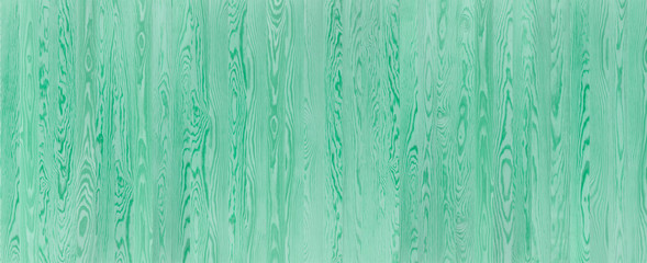 Fototapeta na wymiar Green Wood Background, Wood Texture, Yellow Pine Timber Banner