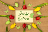 Osterkarte: Frohe Ostern