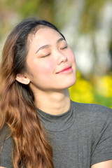 Fototapeta premium Hopeful Beautiful Filipina Person