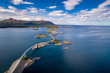 Atlantic Ocean Road aerial photography.