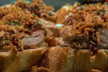 Close up, meat tapa