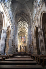 Fototapeta premium The Metropolitan Cathedral of Saints Vitus, Wenceslaus and Adalbert in Prague