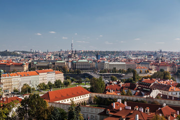 Fototapeta na wymiar view of Prague from the Hradcany Hill, Czech Republic