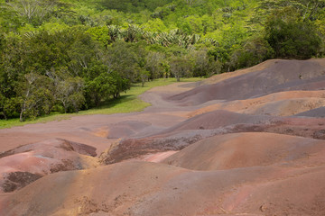 Seven coloured earth Chamarel Mauritius