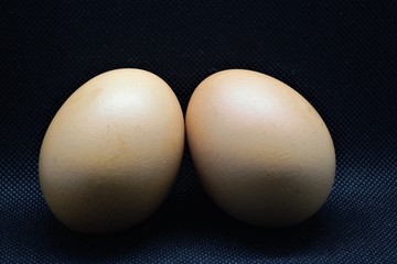  two eggs together