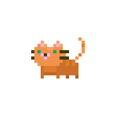 Obraz premium Pixel cat character for games and websites