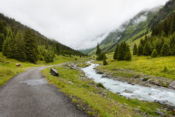 Jamtal River near Galtur, Austria