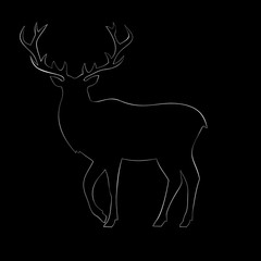 deer with horns icon