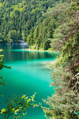 Eibsee Shore Near Wetterstein, Germany