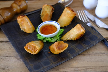 deep fried spring rolls