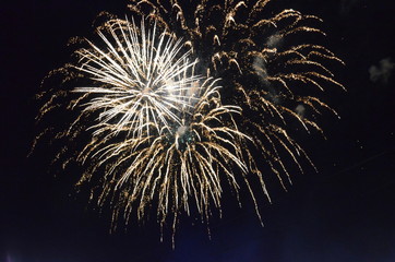 fireworks, night, celebration, light, firework, explosion, abstract, holiday, sky, star, fire, black, celebrate, party, blue, christmas, new, dark, stars, fiber, bright, space, burst, event, festival